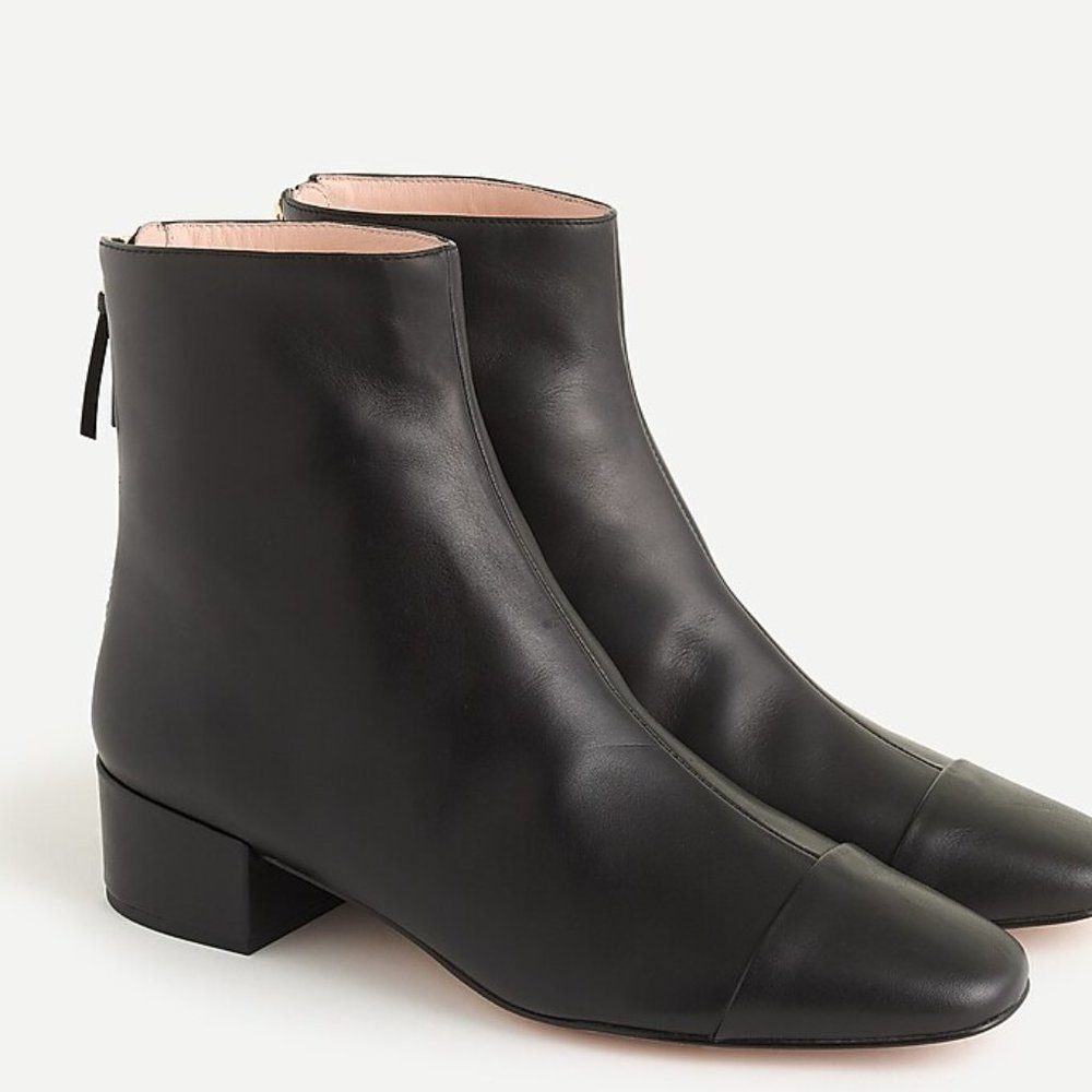 J.Crew Cap Toe Ankle Books Black Size 8.5